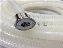食品级耐压软管的厂家 fda透明编织硅胶管