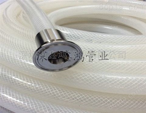 食品级耐压软管的厂家 fda透明编织硅胶管